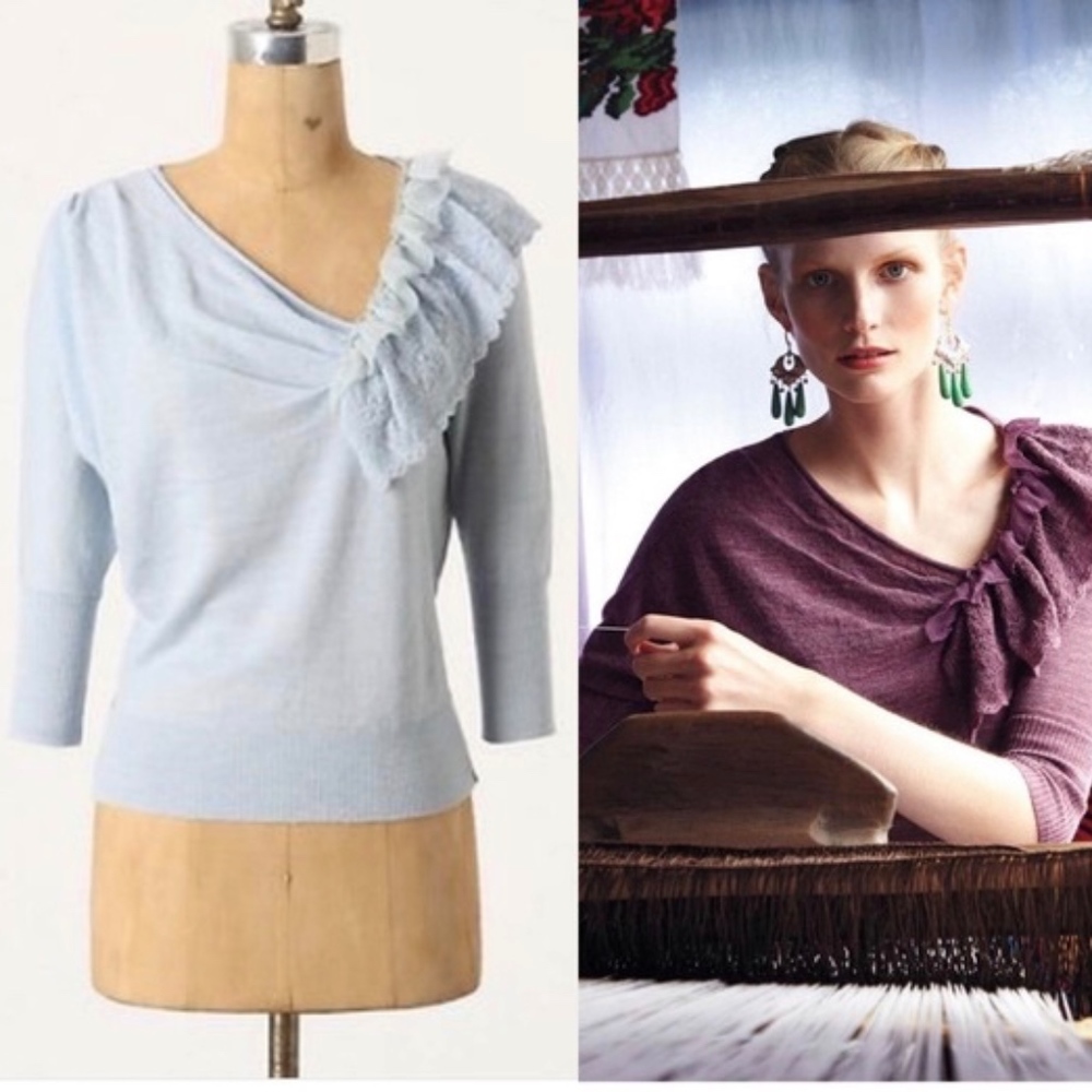 ⭐️LOWEST⭐️ KNTTED & KNOTTED Oblique Pointille BLUE